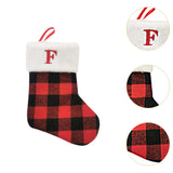 Christmas Stockings Portable Xmas Fireplace Socks for Holiday Home Fireplace Letter F