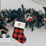 Christmas Stockings Portable Xmas Fireplace Socks for Holiday Home Fireplace Letter F