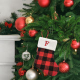 Christmas Stockings Portable Xmas Fireplace Socks for Holiday Home Fireplace Letter F