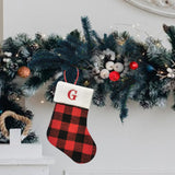 Christmas Stockings Portable Xmas Fireplace Socks for Holiday Home Fireplace Letter G