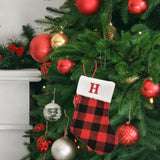 Christmas Stockings Portable Xmas Fireplace Socks for Holiday Home Fireplace Letter H