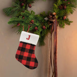 Christmas Stockings Portable Xmas Fireplace Socks for Holiday Home Fireplace Letter J