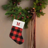 Christmas Stockings Portable Xmas Fireplace Socks for Holiday Home Fireplace Letter M