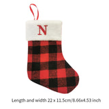 Christmas Stockings Portable Xmas Fireplace Socks for Holiday Home Fireplace Letter N