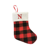 Christmas Stockings Portable Xmas Fireplace Socks for Holiday Home Fireplace Letter N