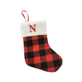 Christmas Stockings Portable Xmas Fireplace Socks for Holiday Home Fireplace Letter N