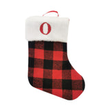 Christmas Stockings Portable Xmas Fireplace Socks for Holiday Home Fireplace Letter O