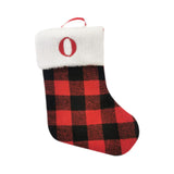 Christmas Stockings Portable Xmas Fireplace Socks for Holiday Home Fireplace Letter O