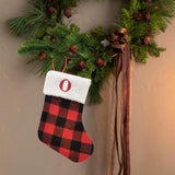 Christmas Stockings Portable Xmas Fireplace Socks for Holiday Home Fireplace Letter O