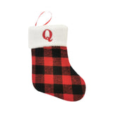 Christmas Stockings Portable Xmas Fireplace Socks for Holiday Home Fireplace Letter Q