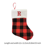 Christmas Stockings Portable Xmas Fireplace Socks for Holiday Home Fireplace Letter R