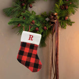 Christmas Stockings Portable Xmas Fireplace Socks for Holiday Home Fireplace Letter R