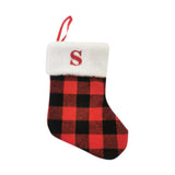 Christmas Stockings Portable Xmas Fireplace Socks for Holiday Home Fireplace Letter S