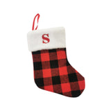 Christmas Stockings Portable Xmas Fireplace Socks for Holiday Home Fireplace Letter S