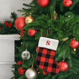 Christmas Stockings Portable Xmas Fireplace Socks for Holiday Home Fireplace Letter S