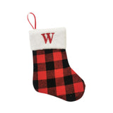 Christmas Stockings Portable Xmas Fireplace Socks for Holiday Home Fireplace Letter W