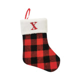 Christmas Stockings Portable Xmas Fireplace Socks for Holiday Home Fireplace Letter X