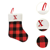 Christmas Stockings Portable Xmas Fireplace Socks for Holiday Home Fireplace Letter X