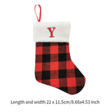 Christmas Stockings Portable Xmas Fireplace Socks for Holiday Home Fireplace Letter Y