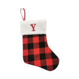 Christmas Stockings Portable Xmas Fireplace Socks for Holiday Home Fireplace Letter Y