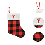 Christmas Stockings Portable Xmas Fireplace Socks for Holiday Home Fireplace Letter Y