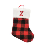 Christmas Stockings Portable Xmas Fireplace Socks for Holiday Home Fireplace Letter Z