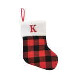 Christmas Stockings Portable Xmas Fireplace Socks for Holiday Home Fireplace Letter K