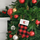 Christmas Stockings Portable Xmas Fireplace Socks for Holiday Home Fireplace Letter K