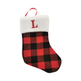 Christmas Stockings Portable Xmas Fireplace Socks for Holiday Home Fireplace Letter L