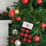 Christmas Stockings Portable Xmas Fireplace Socks for Holiday Home Fireplace Letter L