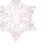 Christmas Decoration Charms Snowflake Hanging Ornament for Bedroom Home Wall Pink