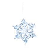 Christmas Decoration Charms Snowflake Hanging Ornament for Bedroom Home Wall Blue