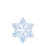 Christmas Decoration Charms Snowflake Hanging Ornament for Bedroom Home Wall Blue