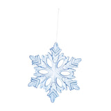 Christmas Decoration Charms Snowflake Hanging Ornament for Bedroom Home Wall Blue