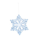 Christmas Decoration Charms Snowflake Hanging Ornament for Bedroom Home Wall Blue