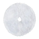 Maxbell Mini Plush Christmas Tree Skirt 15 inch Ornament for Living Room Indoor Home Solid Color