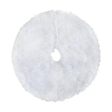 Maxbell Mini Plush Christmas Tree Skirt 15 inch Ornament for Living Room Indoor Home Solid Color