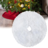 Maxbell Mini Plush Christmas Tree Skirt 15 inch Ornament for Living Room Indoor Home Solid Color