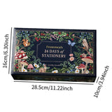 Advent Calendar 2024 Stationery Christmas Gifts Notebook Pens Stickers Notes