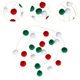 Christmas Felt Ball Garland Christmas Decor for Bedroom Birthday Anniversary