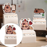 Desk Calendar Table Centerpieces Cute Capybara Design for Office Home Yuanbao Capybara