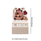 Desk Calendar Table Centerpieces Cute Capybara Design for Office Home Yuanbao Capybara