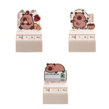 Desk Calendar Table Centerpieces Cute Capybara Design for Office Home Yuanbao Capybara