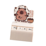 Desk Calendar Table Centerpieces Cute Capybara Design for Office Home Walnut Capybara