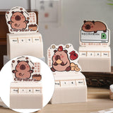 Desk Calendar Table Centerpieces Cute Capybara Design for Office Home Walnut Capybara