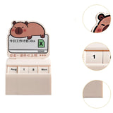 Desk Calendar Table Centerpieces Cute Capybara Design for Office Home Lying Capybara