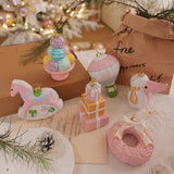 Christmas Tree Ice Cream Pendant Xmas Tree Decoration for Door Wall Festival