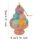 Christmas Tree Ice Cream Pendant Xmas Tree Decoration for Door Wall Festival