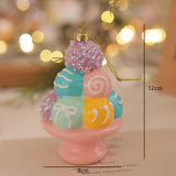 Christmas Tree Ice Cream Pendant Xmas Tree Decoration for Door Wall Festival