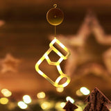 Christmas Lights with Suction Cups Xmas Tree Home Decor for Car Outdoor Home Boots